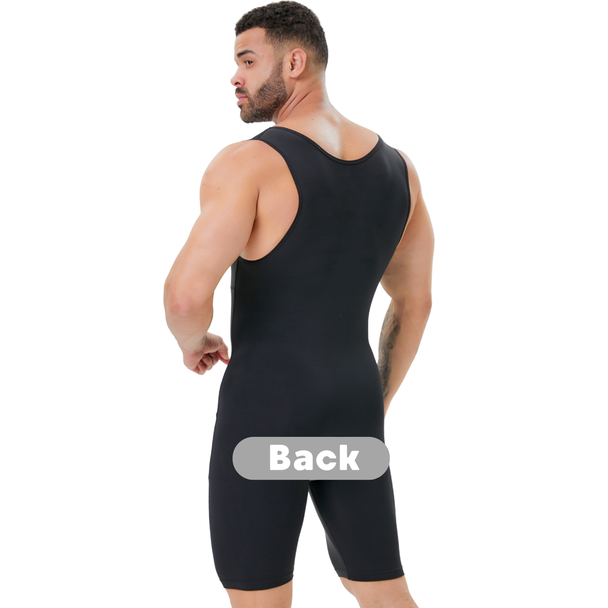 Men's Double Layer Tummy Contr - مراجعة Shapewear Bodysuit Firm وسعره