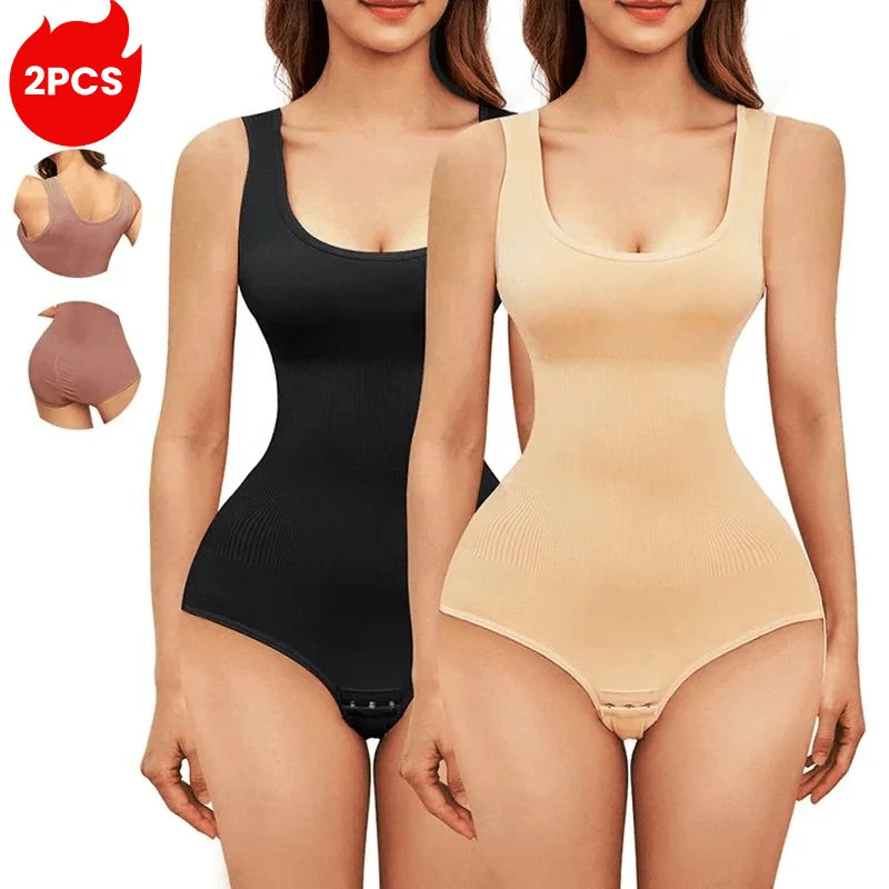 2pcs Body Shapewear For Women  - مراجعة Shapewear Bodysuit Firm وسعره