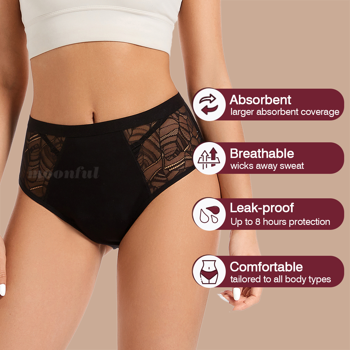 Moonful Women's Menstrual Pant - مراجعة Period Panty Absorbent وسعره