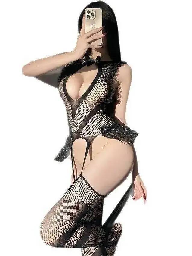 Sexy Lace Trim Fishing Net Bod - مراجعة Bodystocking Fishnet وسعره