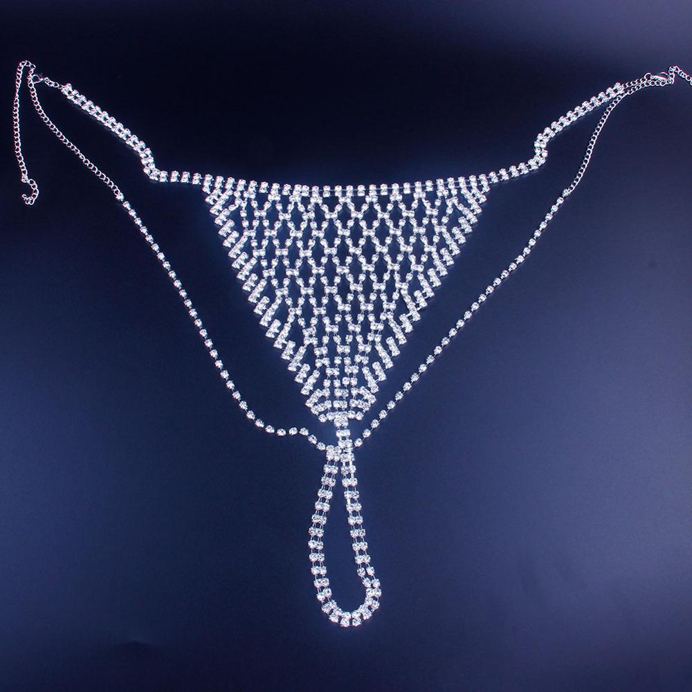Stonefans Mesh Rhinestone Body - مراجعة Thong Bikini Women وسعره
