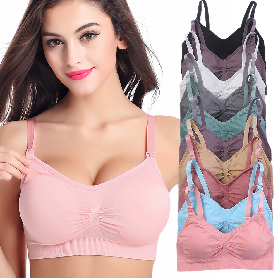 Breathable Maternity Pregnant  - مراجعة Nursing Bra Sleep وسعره