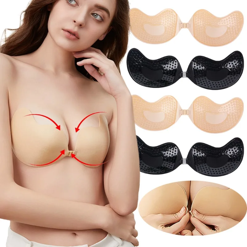 1/2Pc Invisible Push Up Bra Su - مراجعة Strapless Bra Backless وسعره