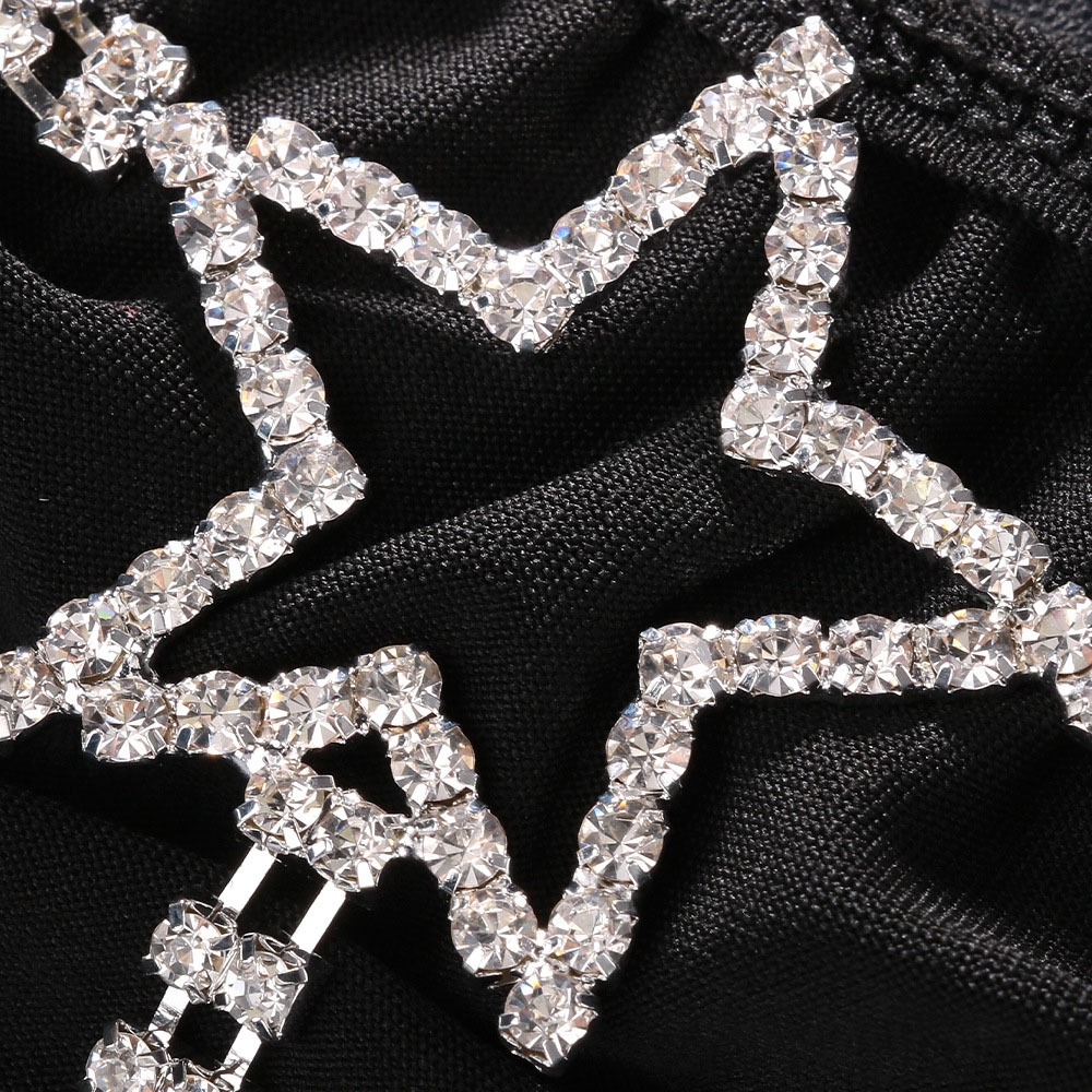 Sexy Crystal Star Waist Thong  - مراجعة Thong Bikini Women وسعره