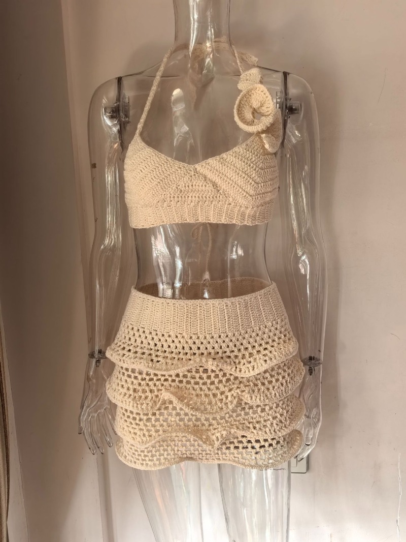 Women Hand Crochet Knitted Ruf - مراجعة Cami Top Lace وسعره
