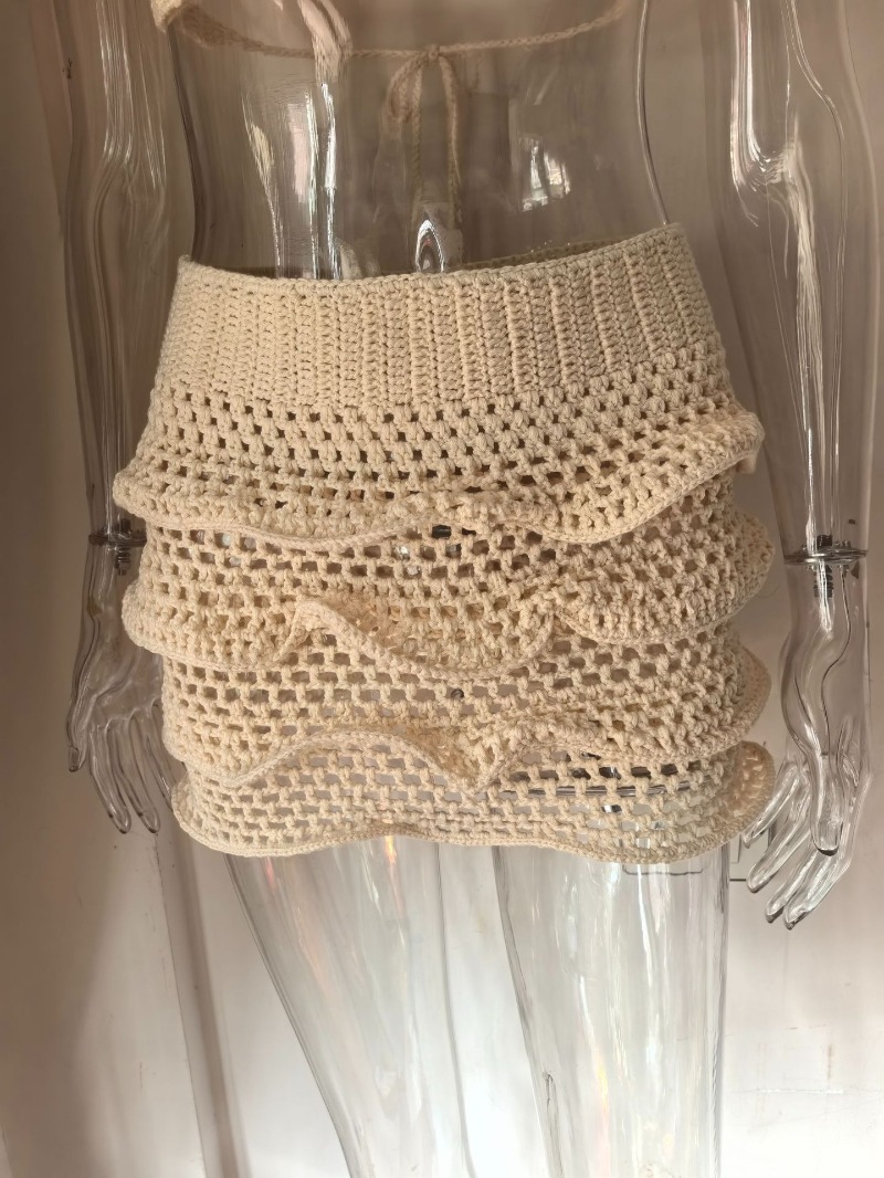 Women Hand Crochet Knitted Ruf - مراجعة Cami Top Lace وسعره