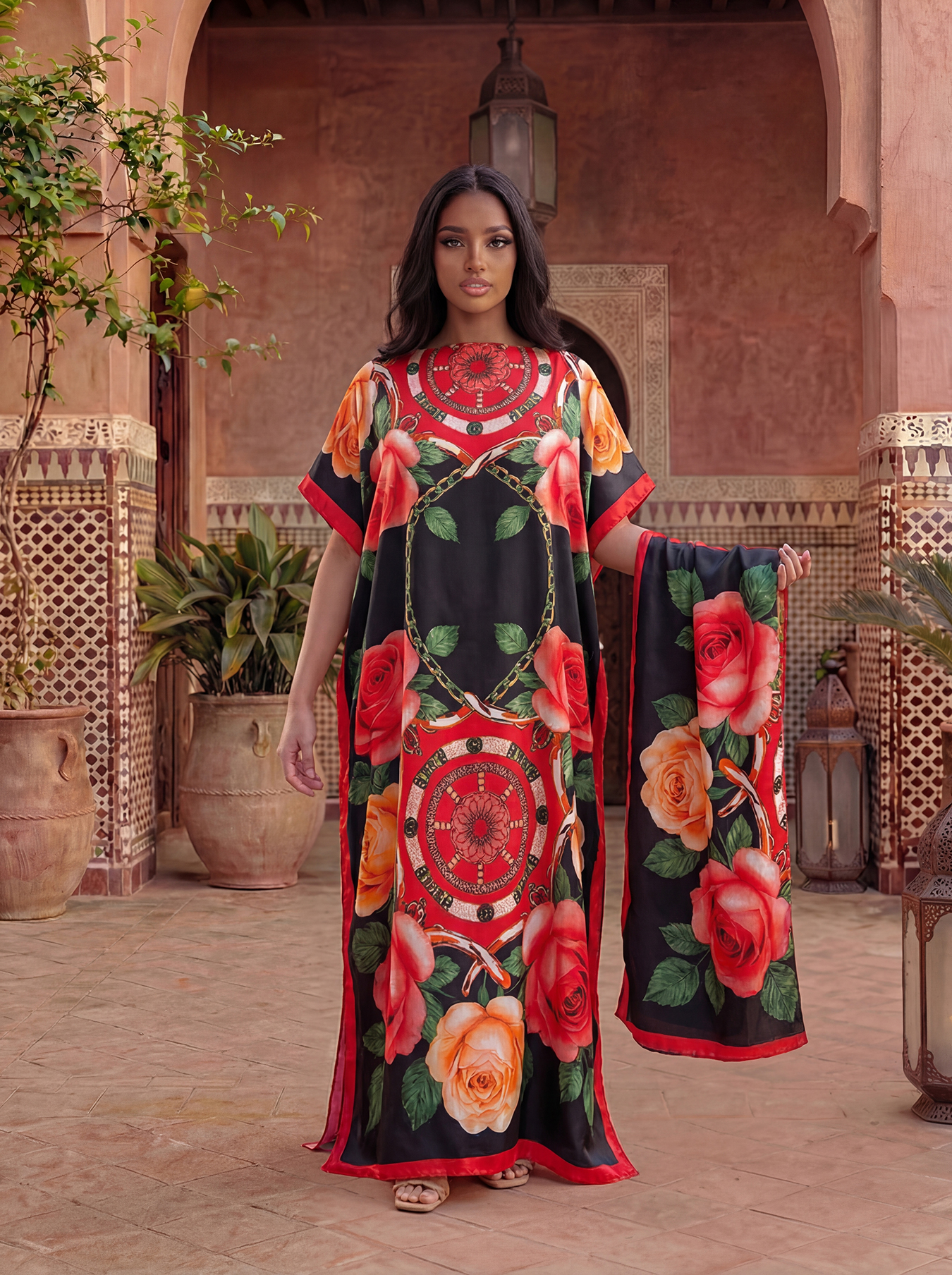 New Style Long Loose Silk Blen - مراجعة Robe Silk Women وسعره