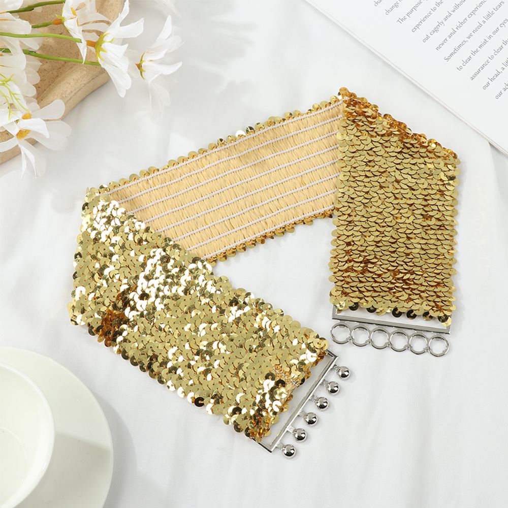Fashion Cinch Stretch Sequin W - مراجعة Corset Waist Cinch وسعره