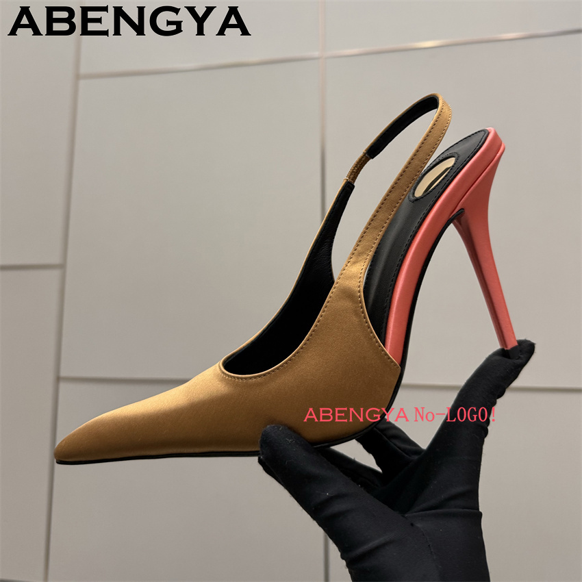 Multi-color Satin Pointy Toe T - مراجعة Slip Dress Satin وسعره