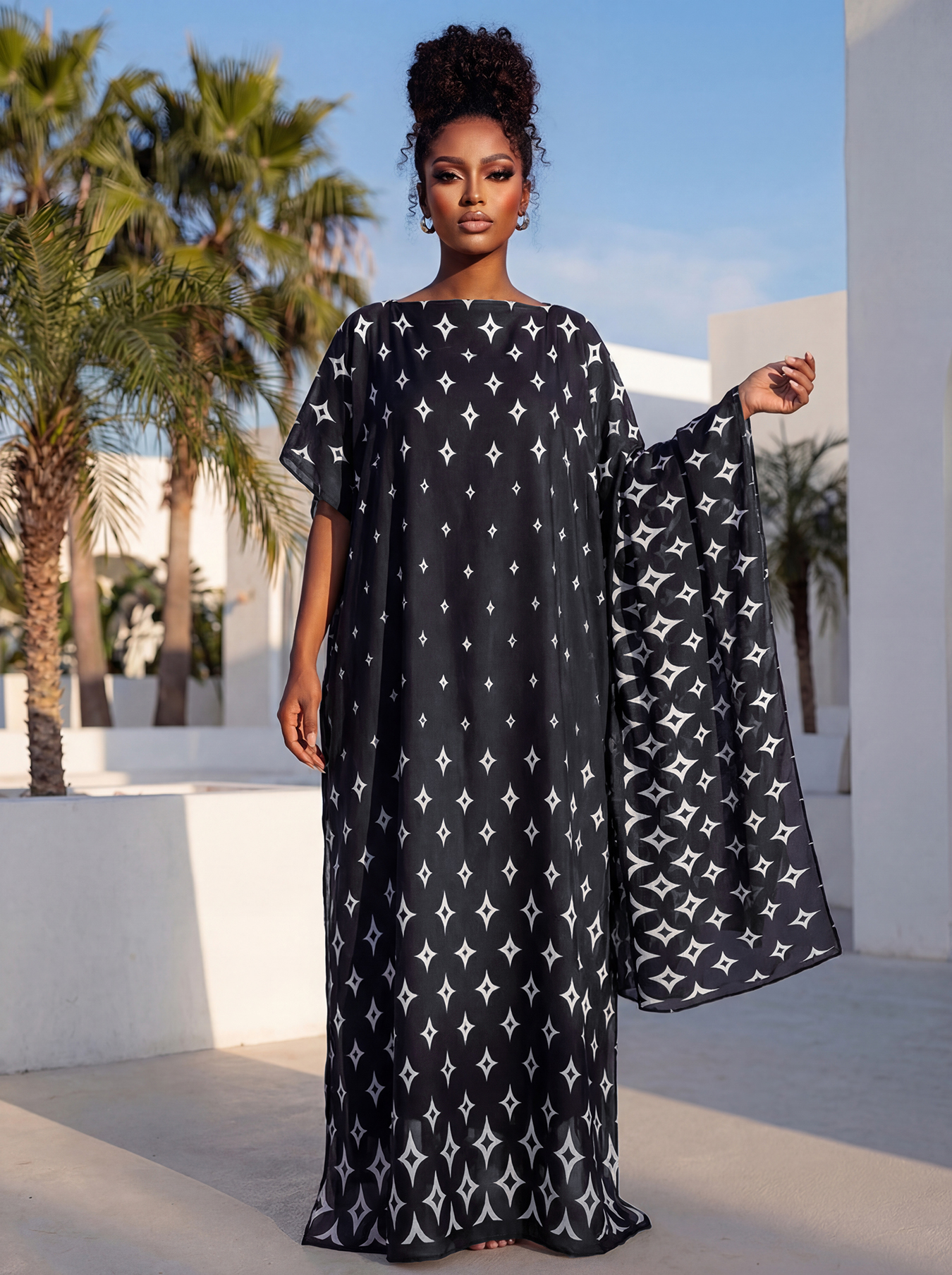 New Style Long Loose Silk Blen - مراجعة Robe Silk Women وسعره