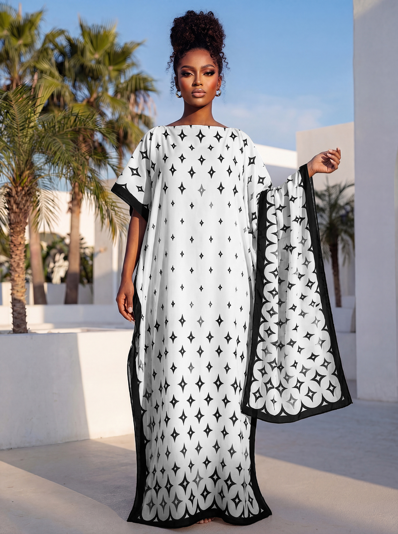 New Style Long Loose Silk Blen - مراجعة Robe Silk Women وسعره