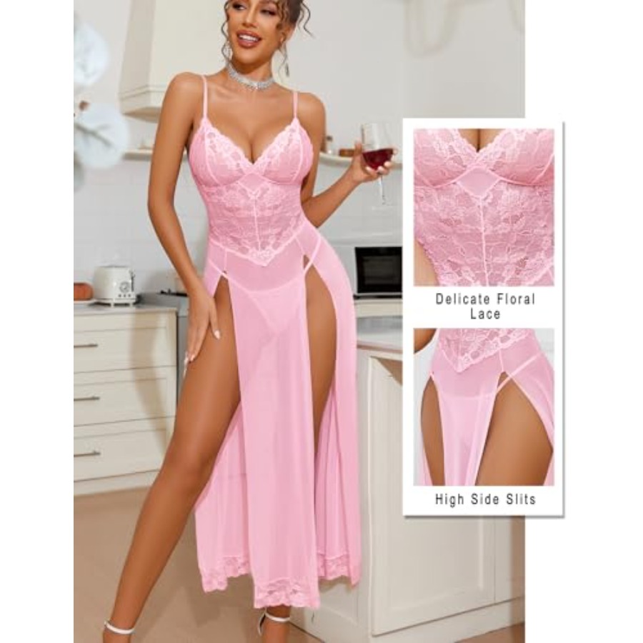 Avidlove Women Lingerie Dress  - مراجعة Babydoll Chemise Night وسعره
