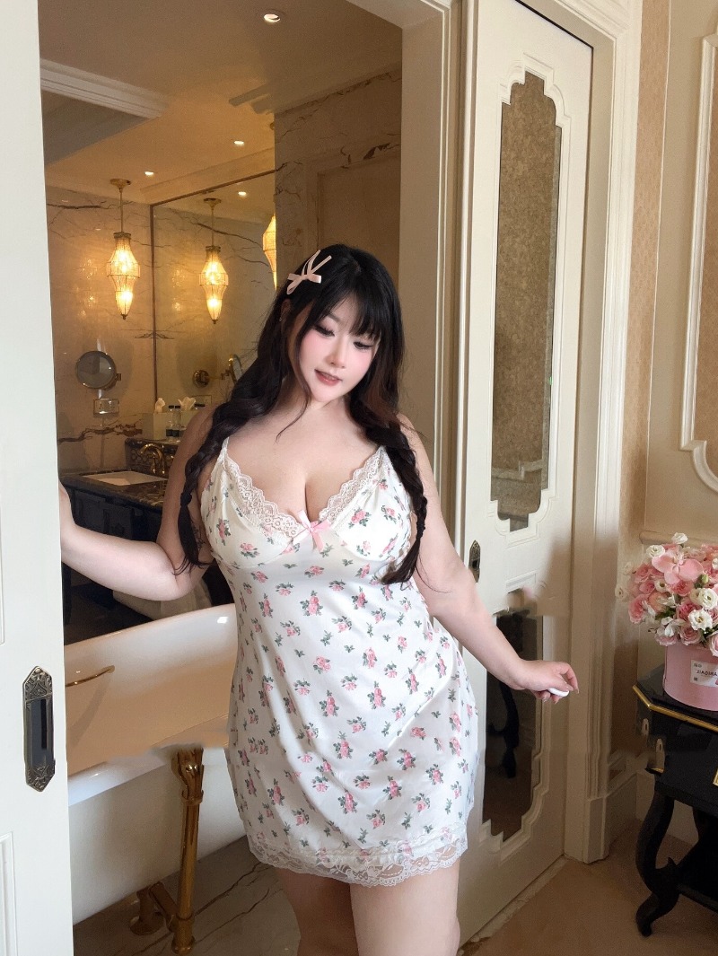 Women's Sexy Plus Size Lingeri - مراجعة Babydoll Chemise Night وسعره