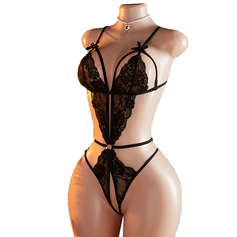 Transparent Sexy One-piece Hol - مراجعة Lace Teddy Lingerie وسعره