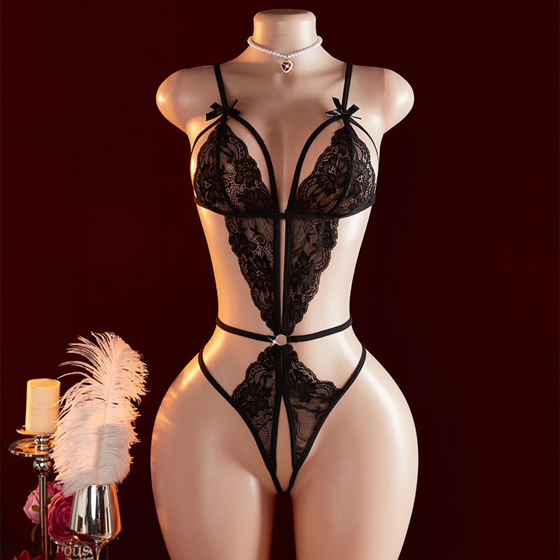 Transparent Sexy One-piece Hol - مراجعة Lace Teddy Lingerie وسعره