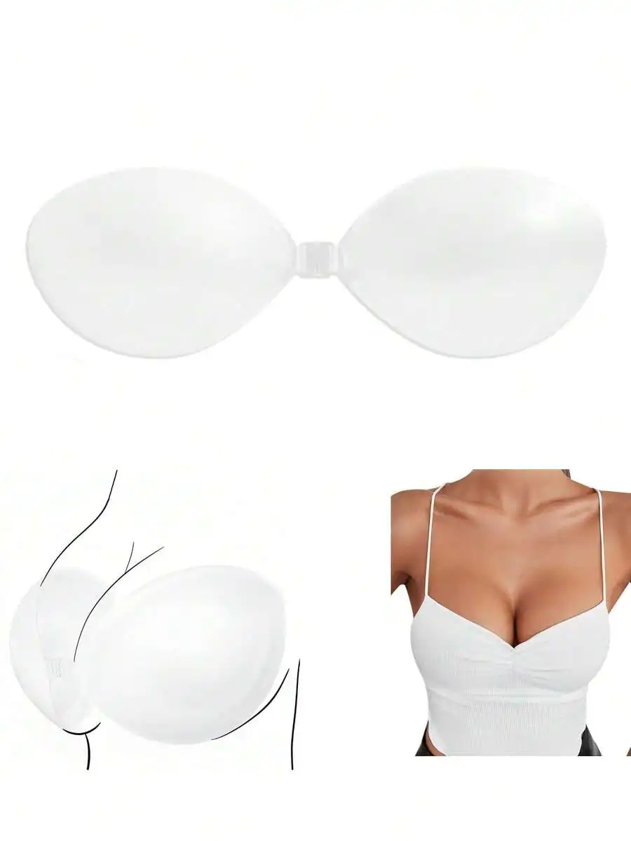 1 Pair Invisible Strapless Sil - مراجعة Strapless Bra Backless وسعره