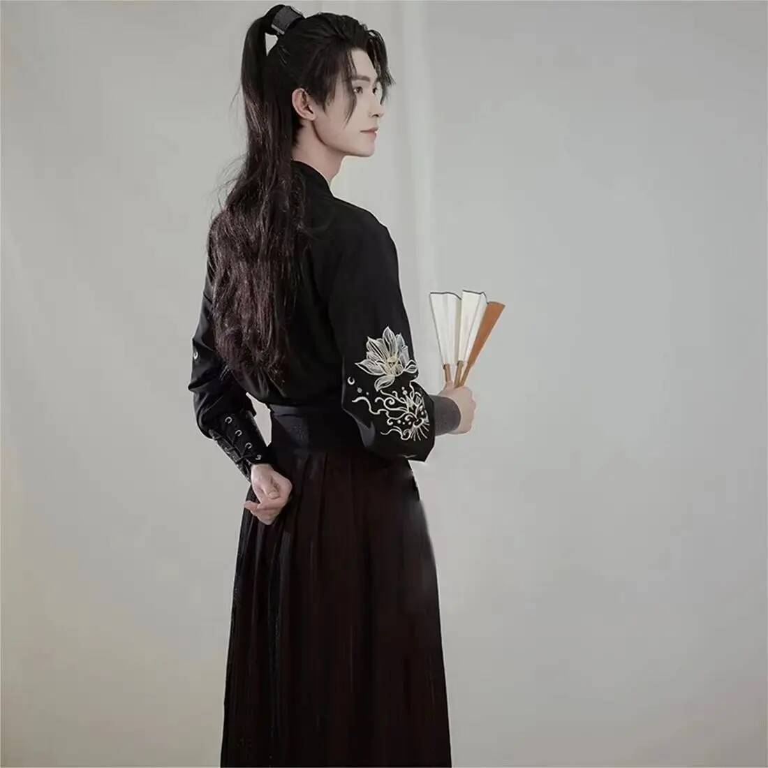 Ancient knight hanfu men women - مراجعة Robe Silk Women وسعره