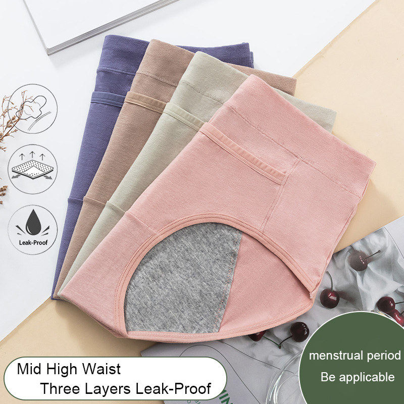 Cotton Menstrual Panties Leak  - مراجعة Seamless Underwear Women وسعره