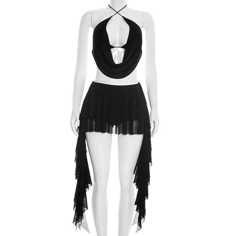 Women Sexy Solid Mesh 2 Piece  - مراجعة Cami Top Lace وسعره