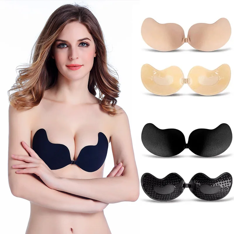 Sexy Women's bra Invisible Pus - مراجعة Silicone Bra Adhesive وسعره