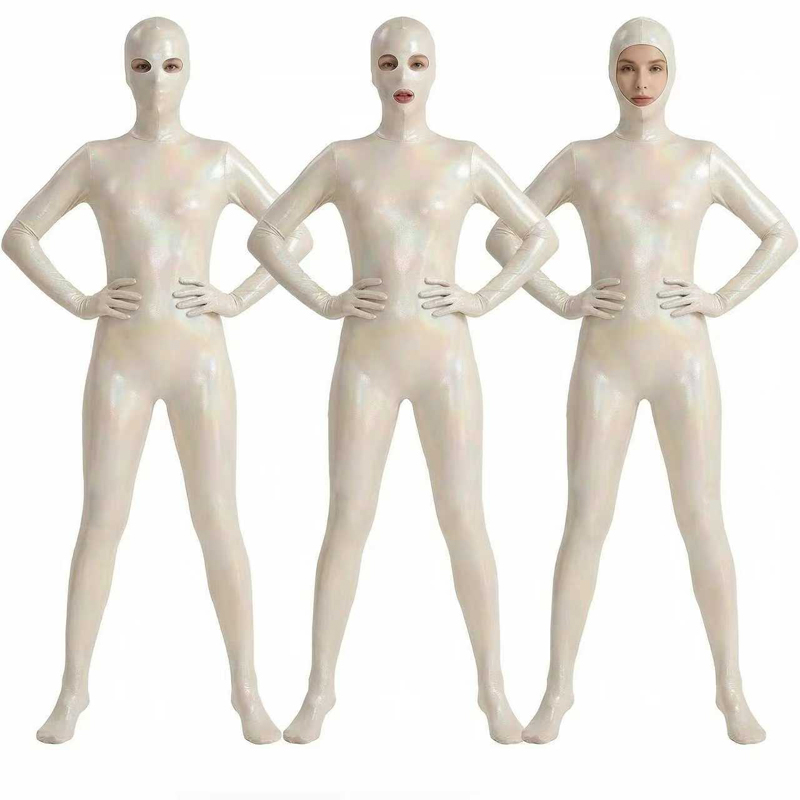 Women Shiny Gradient Zentai Bo - مراجعة Shapewear Bodysuit Firm وسعره