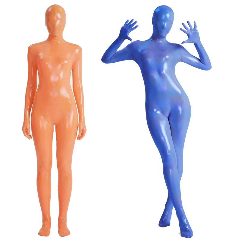 Women Shiny Gradient Zentai Bo - مراجعة Shapewear Bodysuit Firm وسعره