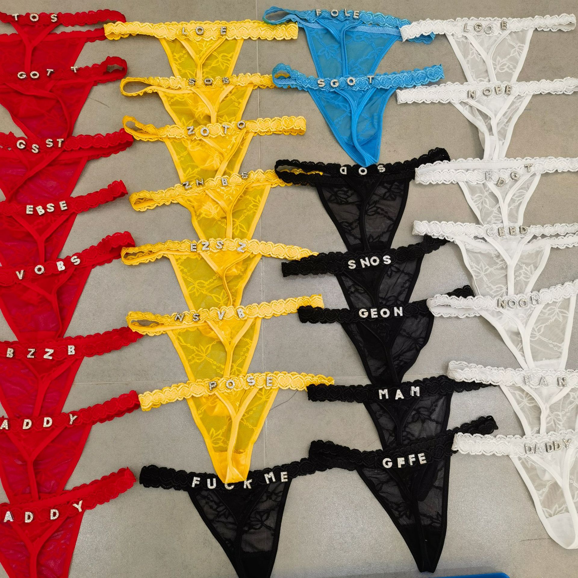 Customize Thongs Crystal Name  - مراجعة Thong Bikini Women وسعره