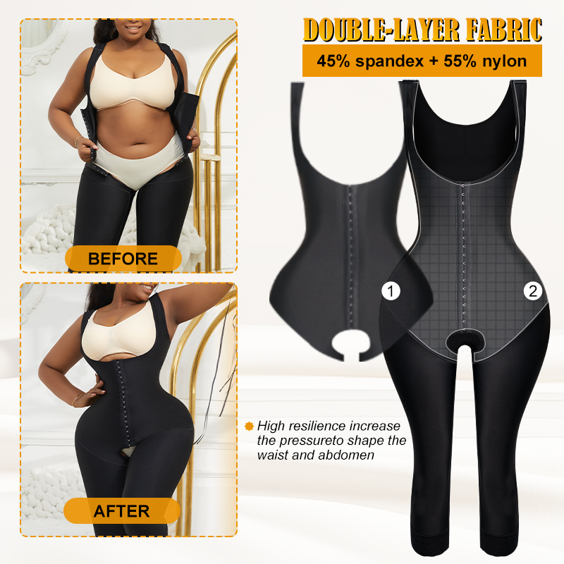 Women's Full Body Shaper Compr - مراجعة Shapewear Bodysuit Firm وسعره