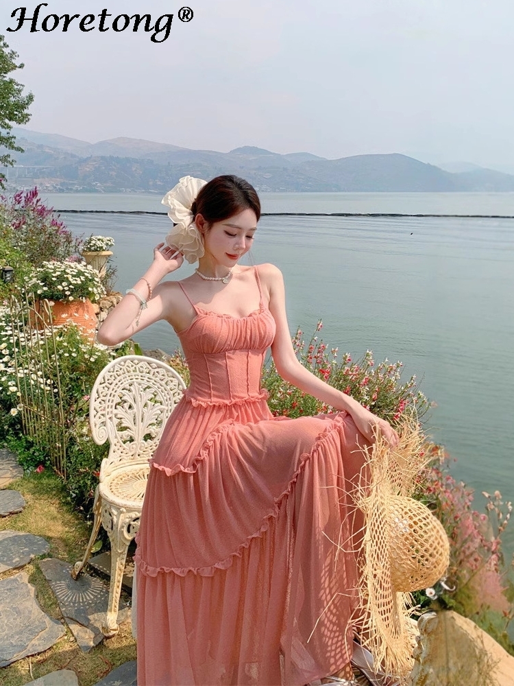 Women's Summer Solid Cami Maxi - مراجعة Corset Waist Cinch وسعره