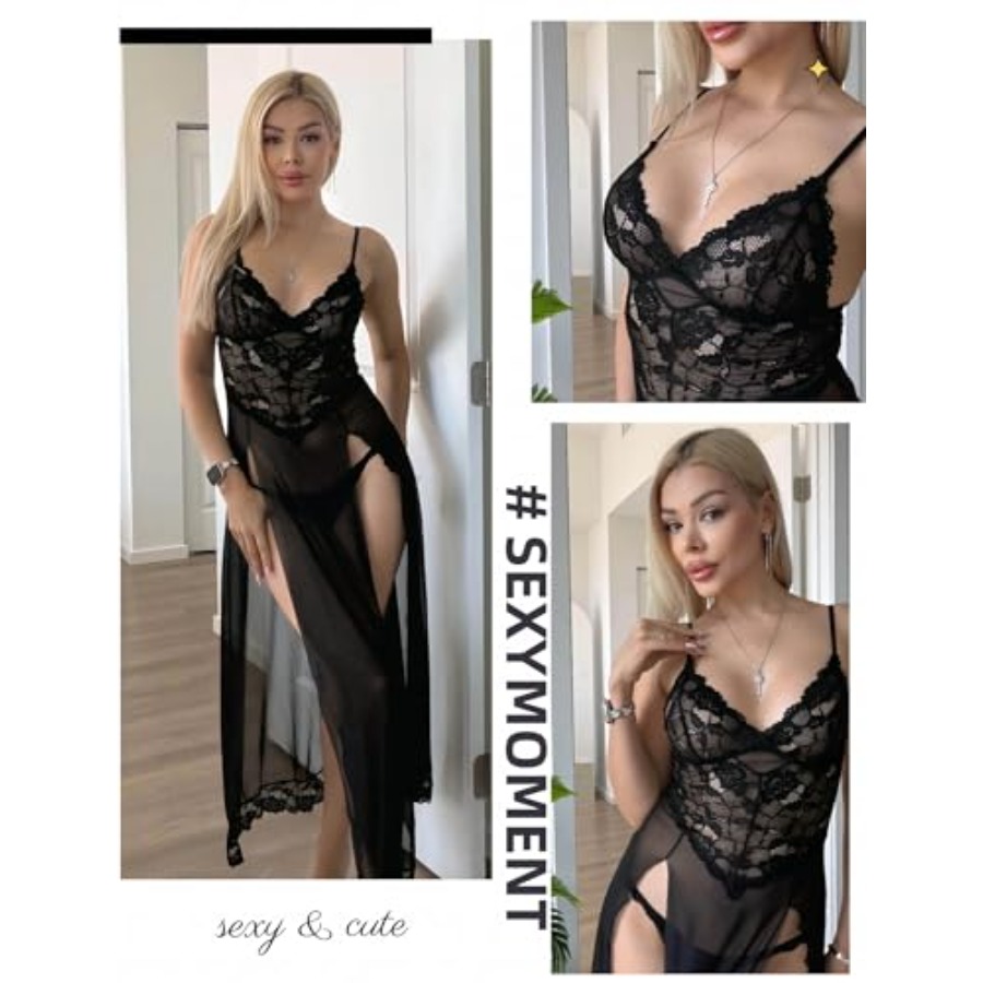 Avidlove Women Lingerie Dress  - مراجعة Babydoll Chemise Night وسعره