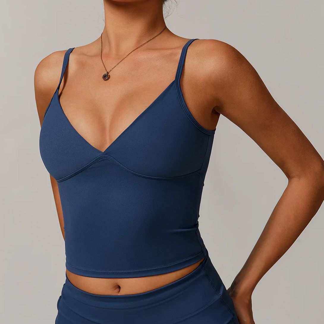 Breathable Sports Bra Fitness  - مراجعة Push Up Bra Padded وسعره