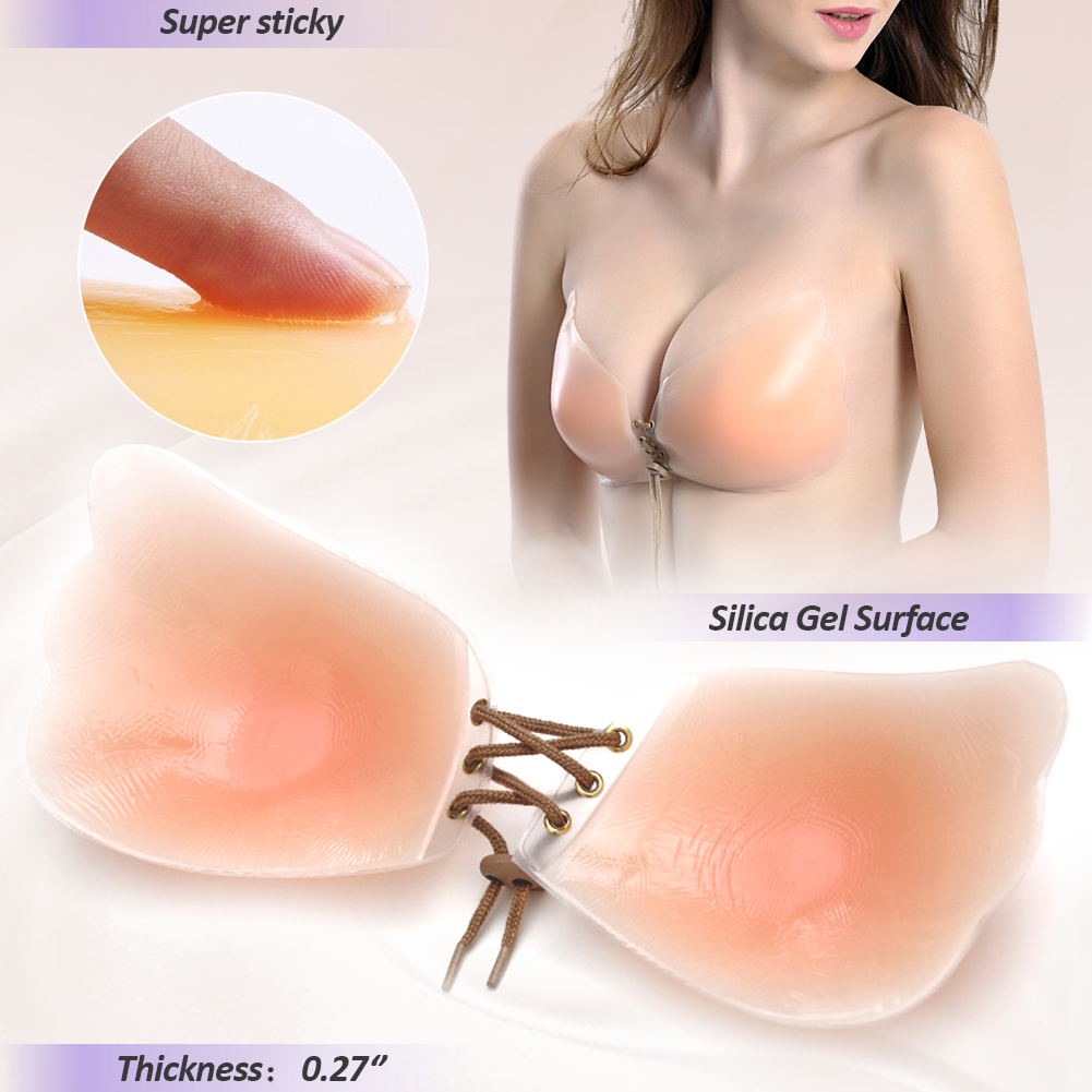 WEICHENS Breast Lift Adhesive  - مراجعة Strapless Bra Backless وسعره