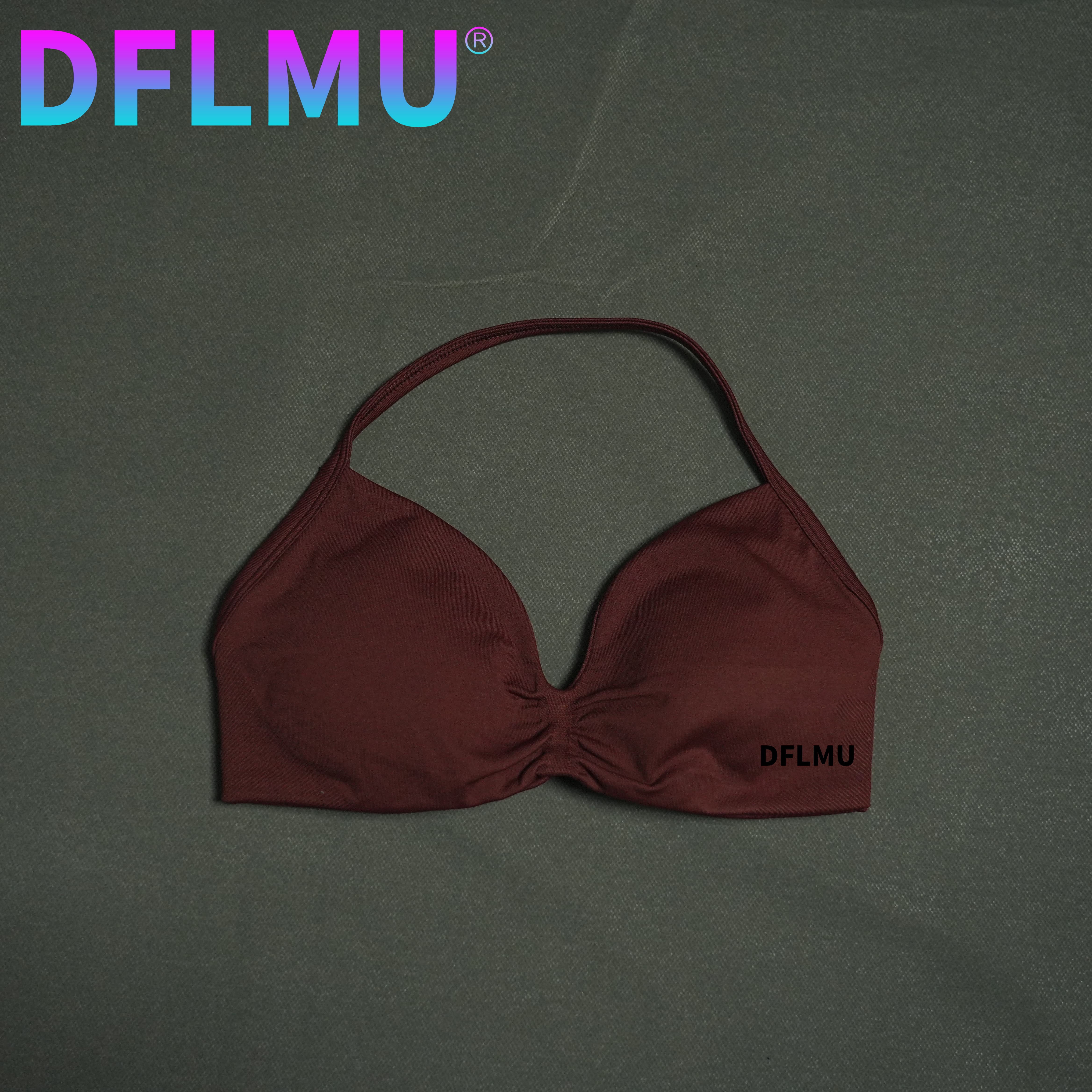 DFLMU Women Halter Sports Bra  - مراجعة Push Up Bra Padded وسعره