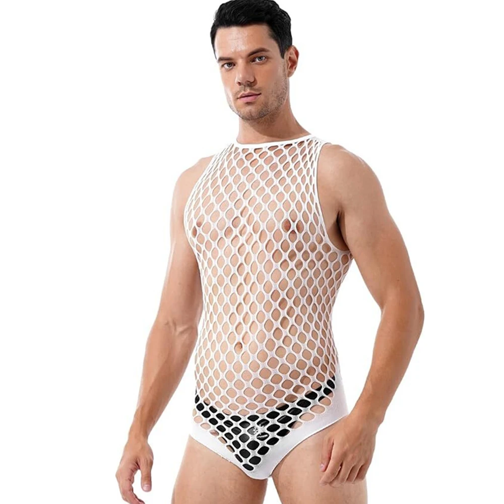Gay Bodystocking Man Fetish Bo - مراجعة Bodystocking Fishnet وسعره