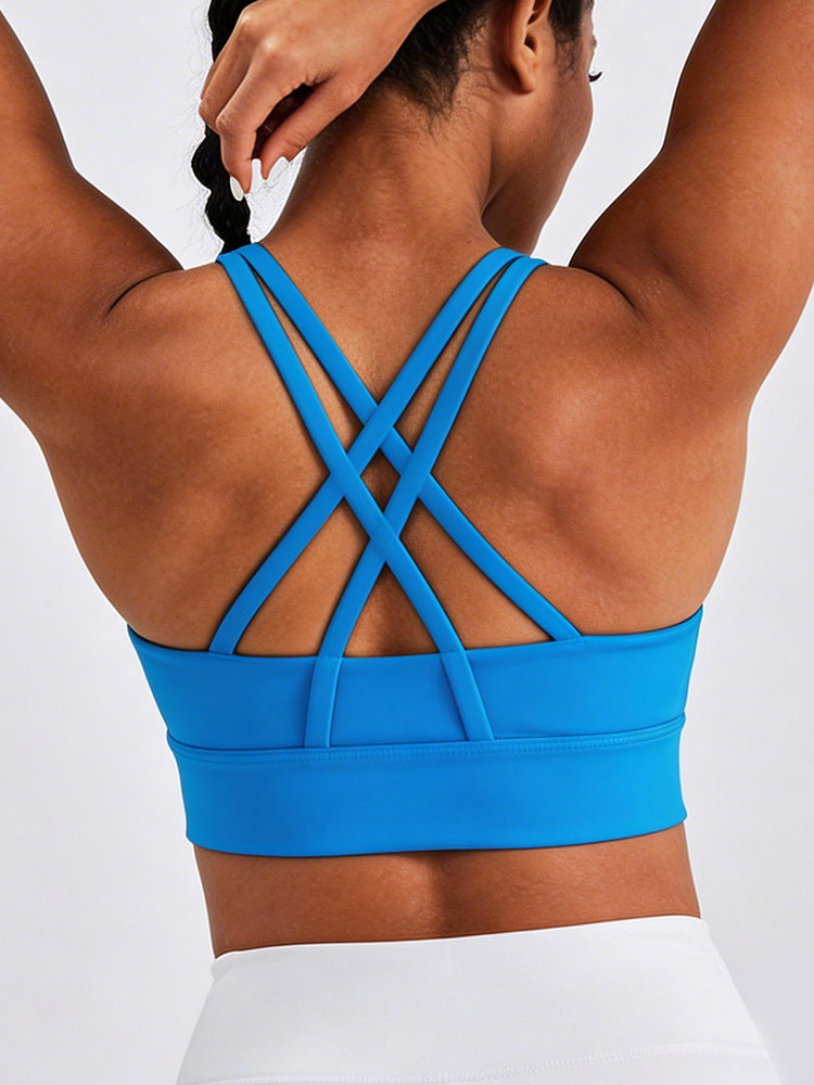 New Women's Solid Color High I - مراجعة Sports Bra High Impact وسعره