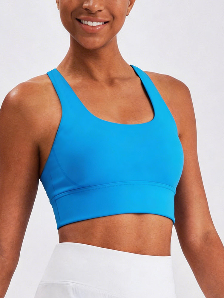 New Women's Solid Color High I - مراجعة Sports Bra High Impact وسعره