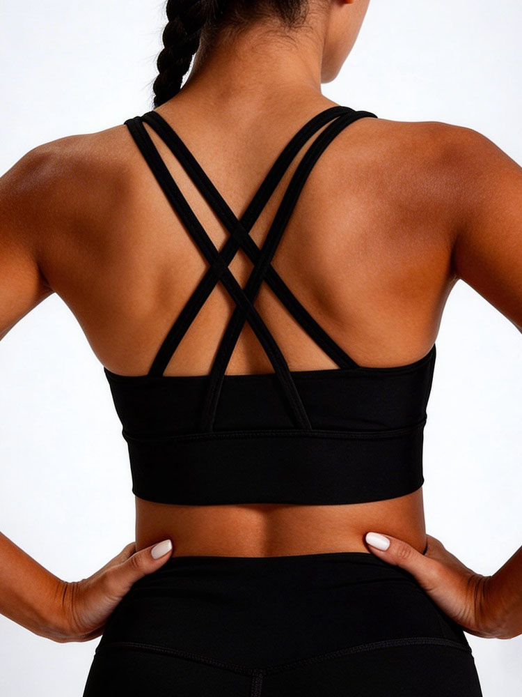 New Women's Solid Color High I - مراجعة Sports Bra High Impact وسعره
