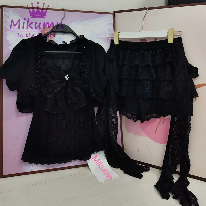 Mikumn Gothic Lolita Black Lac - مراجعة Cami Top Lace وسعره