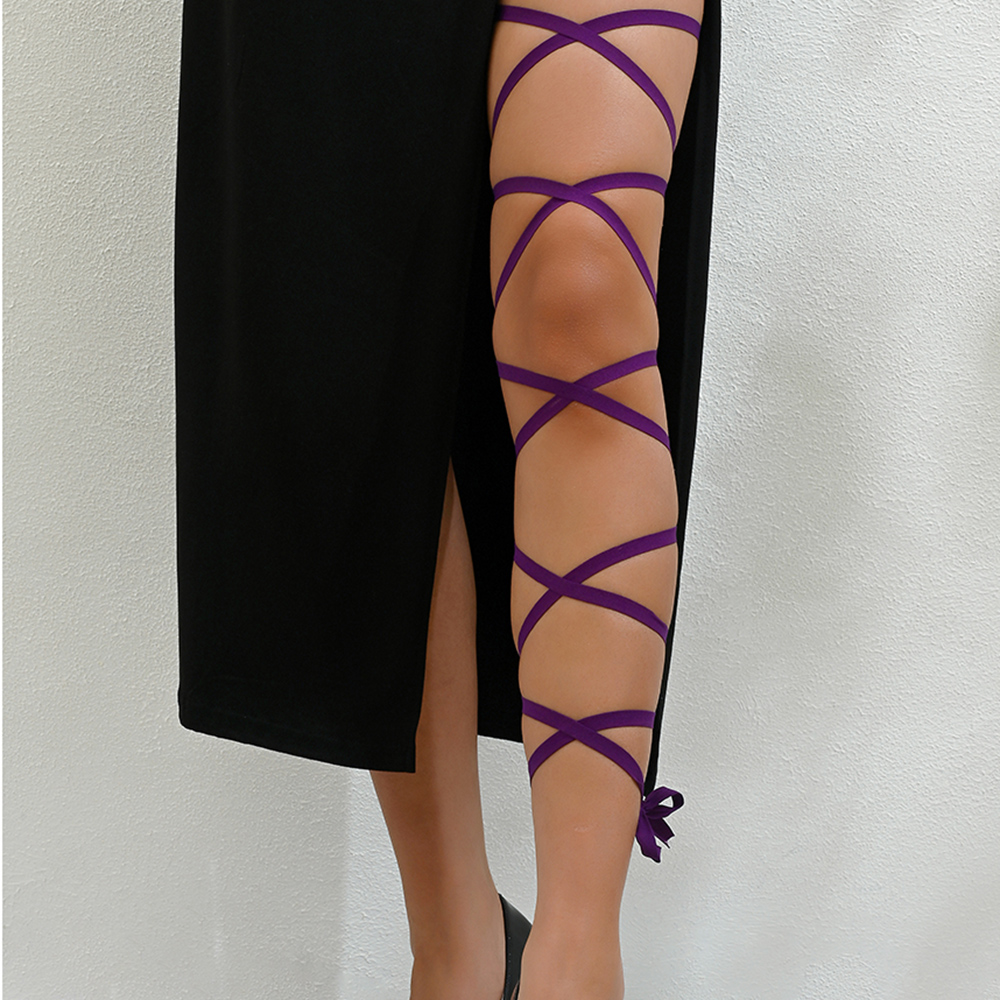 Punk Arm Wrap Elastic Crossed  - مراجعة Garter Belt Set وسعره
