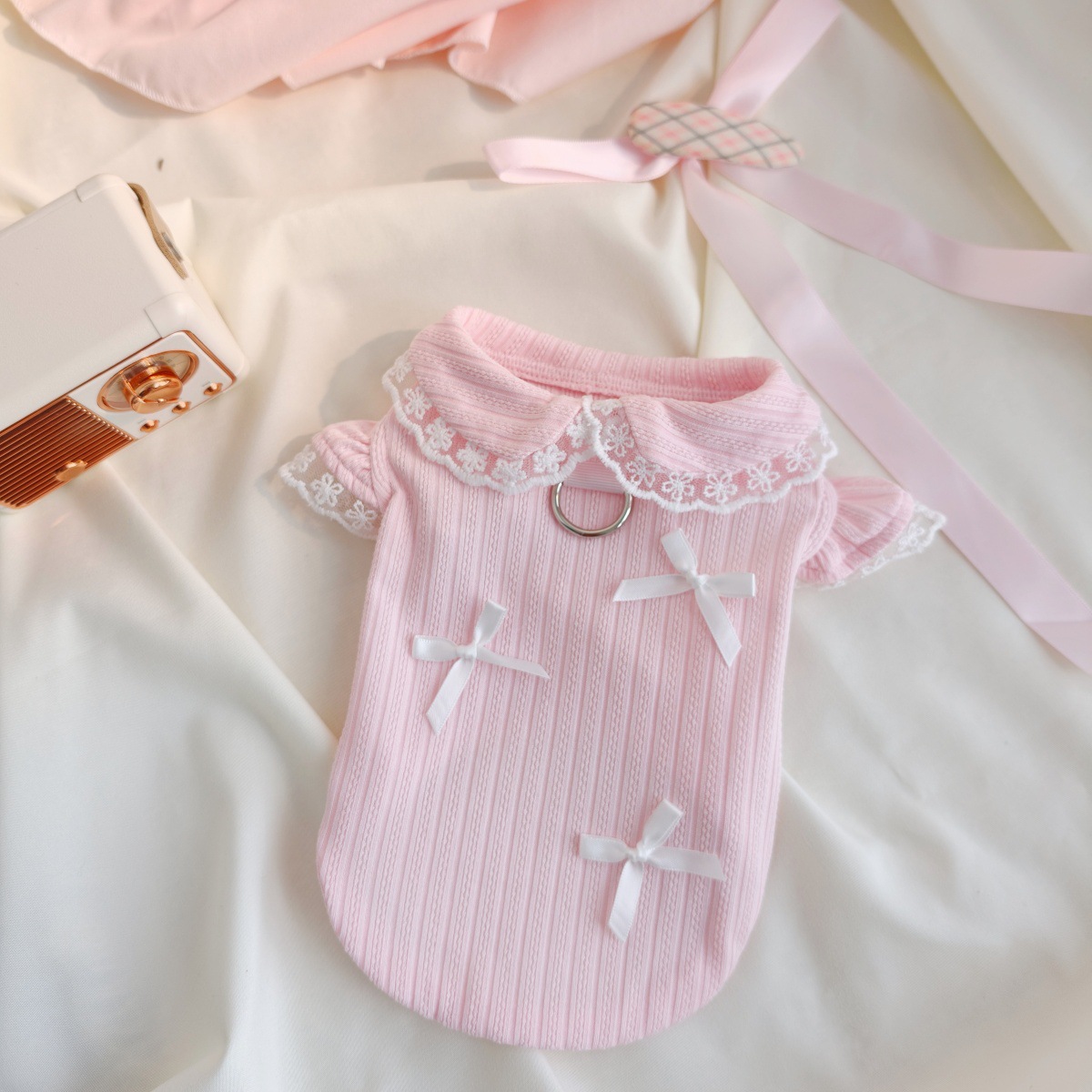 Pet Spring Lace Bow Vest Can P - مراجعة Lace Teddy Lingerie وسعره