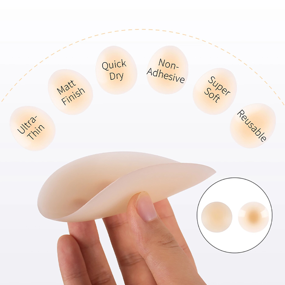 No Glue Self Adhesive Nipple C - مراجعة Nipple Cover Pasties وسعره