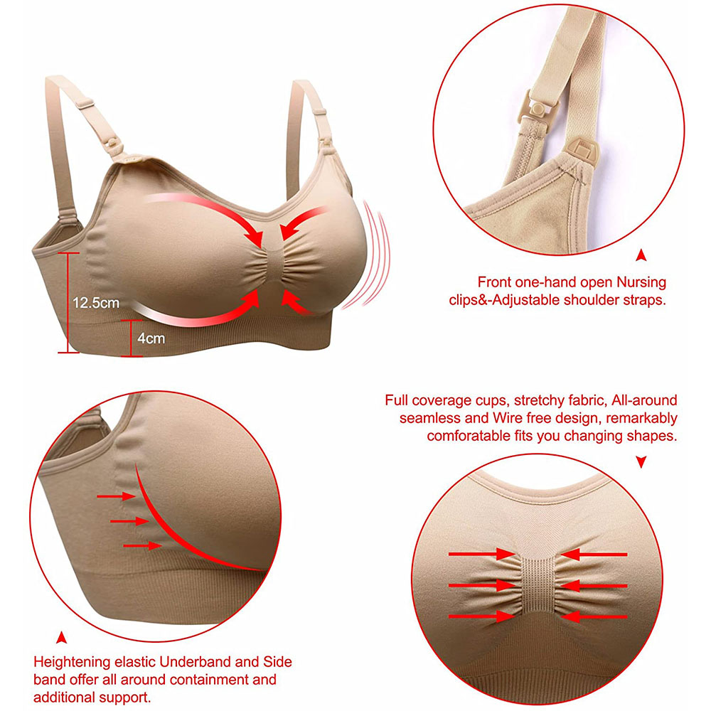 Womens Maternity  Nursing Bra  - مراجعة Nursing Bra Sleep وسعره