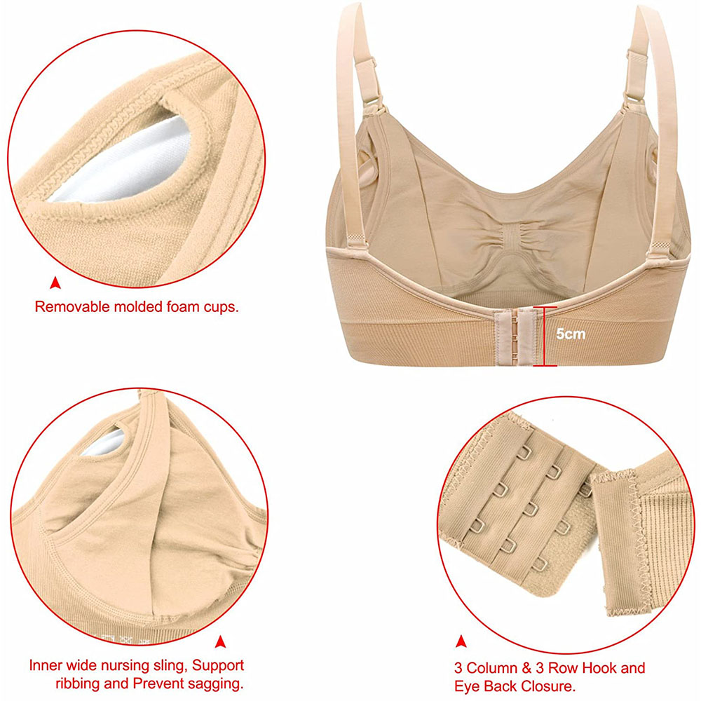 Womens Maternity  Nursing Bra  - مراجعة Nursing Bra Sleep وسعره