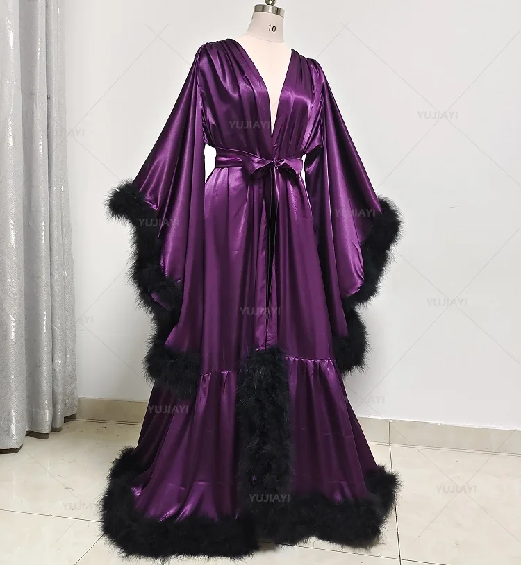 Customized Bathrobe for Women  - مراجعة Robe Silk Women وسعره