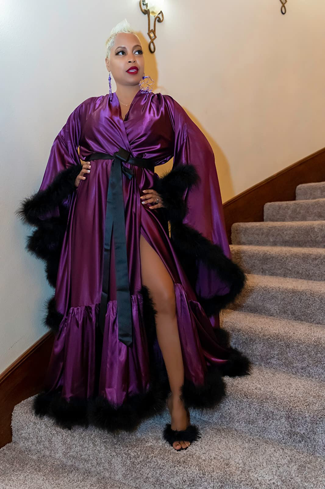 Customized Bathrobe for Women  - مراجعة Robe Silk Women وسعره