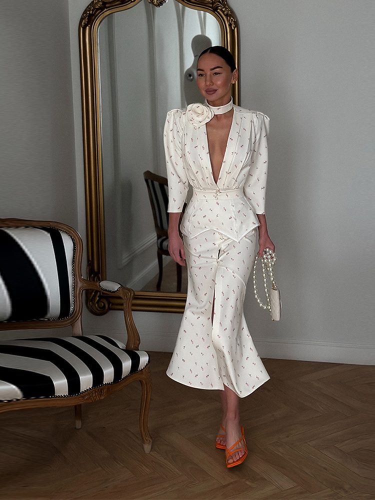 Elegant Women Floral Dress Dar - مراجعة Corset Waist Cinch وسعره