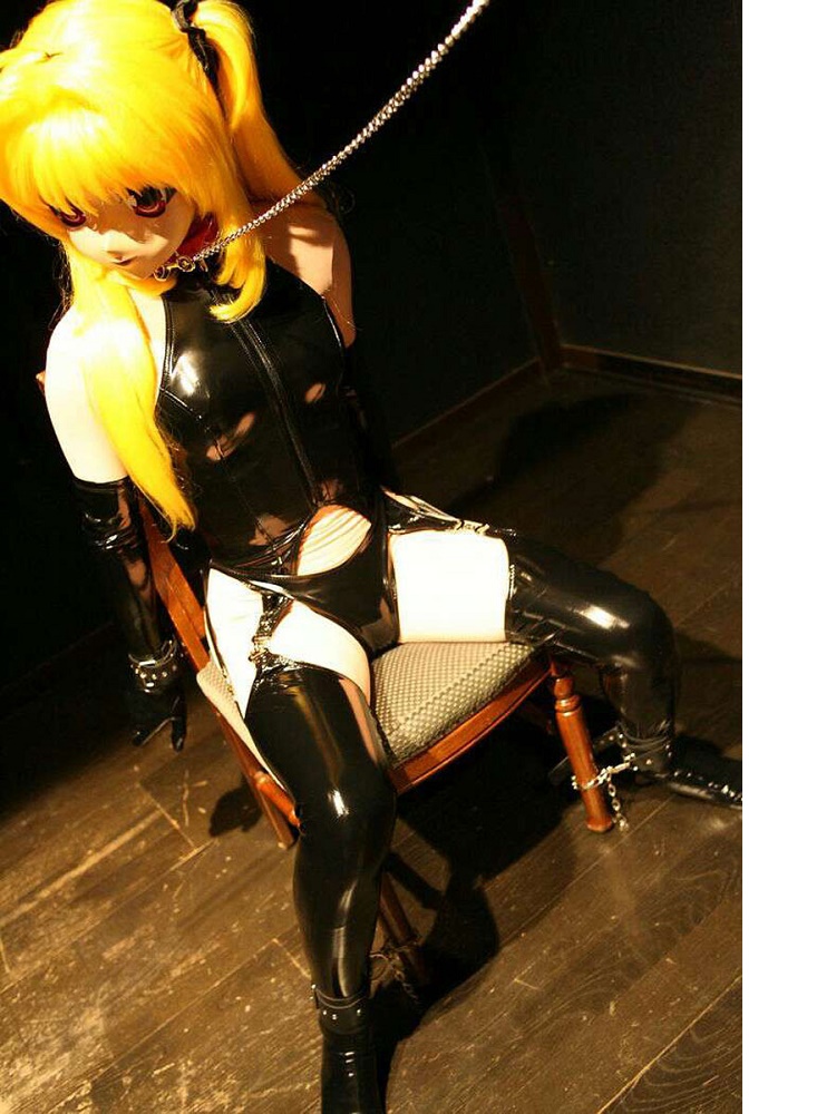 4PCS/SET Wet Look PVC Catsuit  - مراجعة Garter Belt Set وسعره