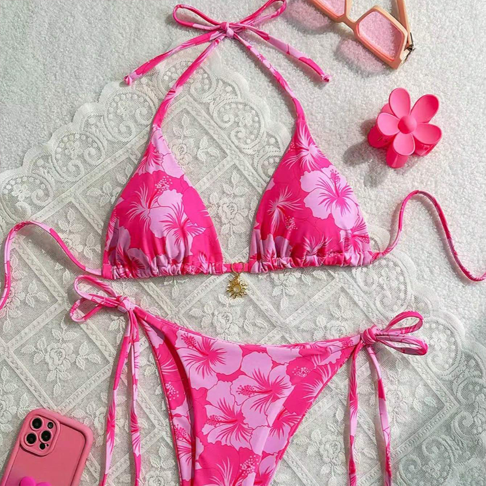 Women's Printed Vest Bikini+Th - مراجعة Thong Bikini Women وسعره