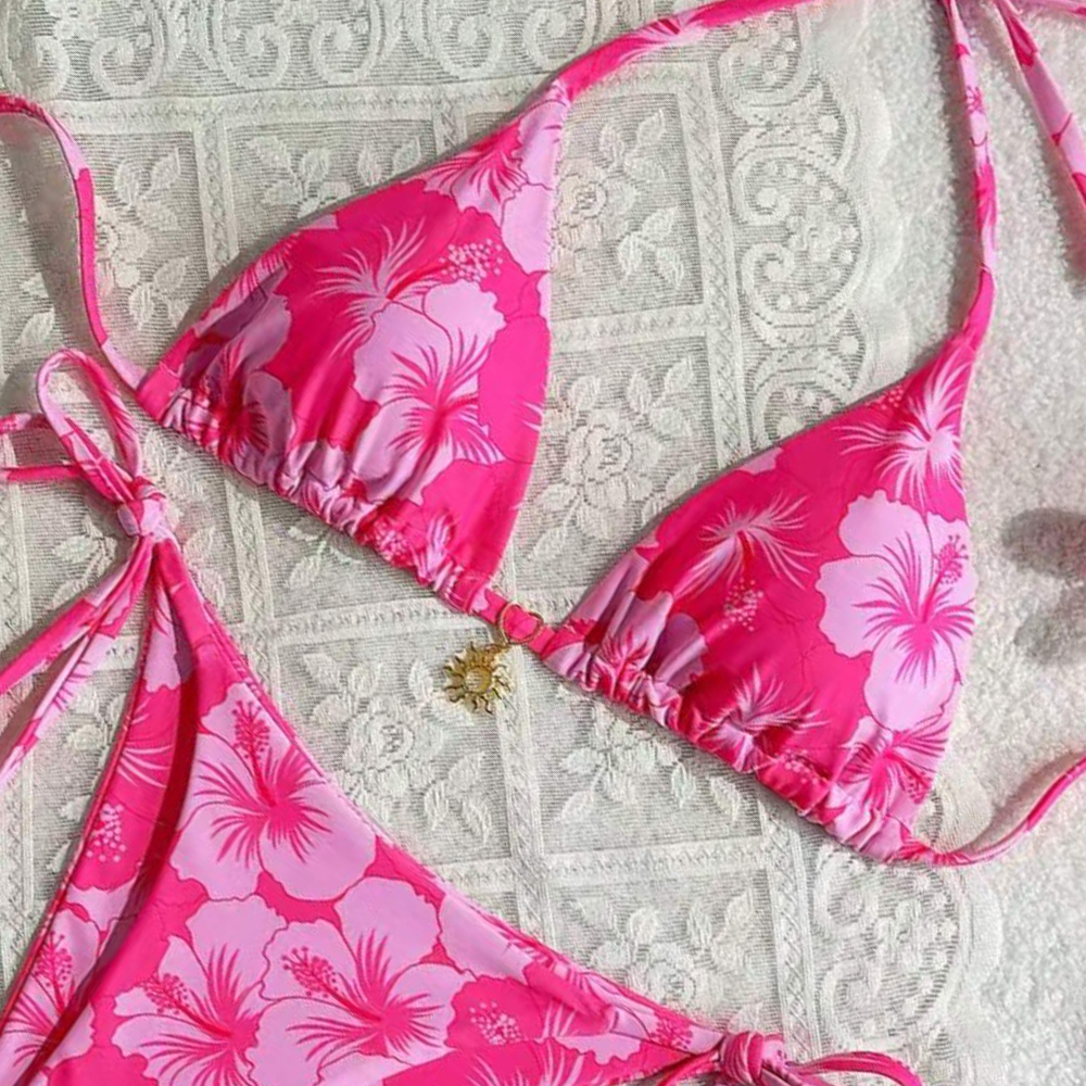 Women's Printed Vest Bikini+Th - مراجعة Thong Bikini Women وسعره