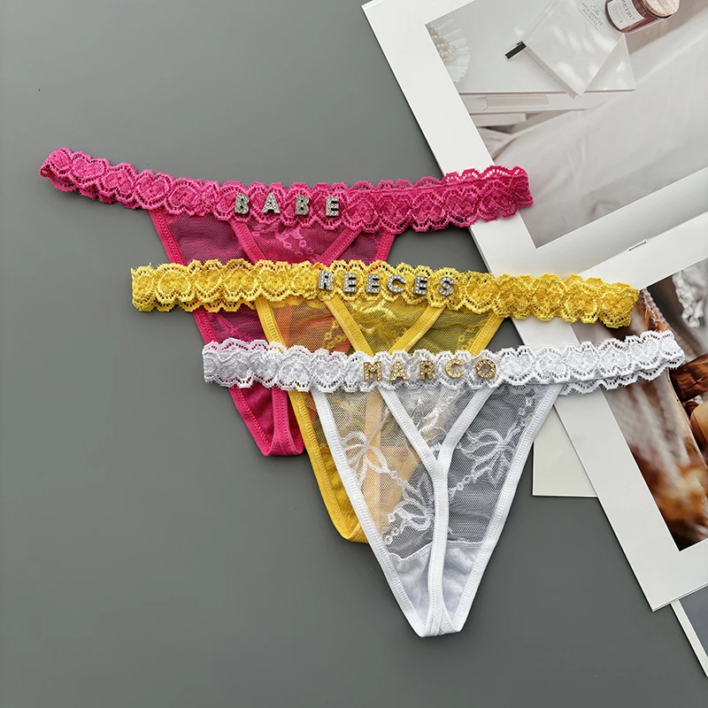 Personality Custom Thong Name  - مراجعة Thong Bikini Women وسعره